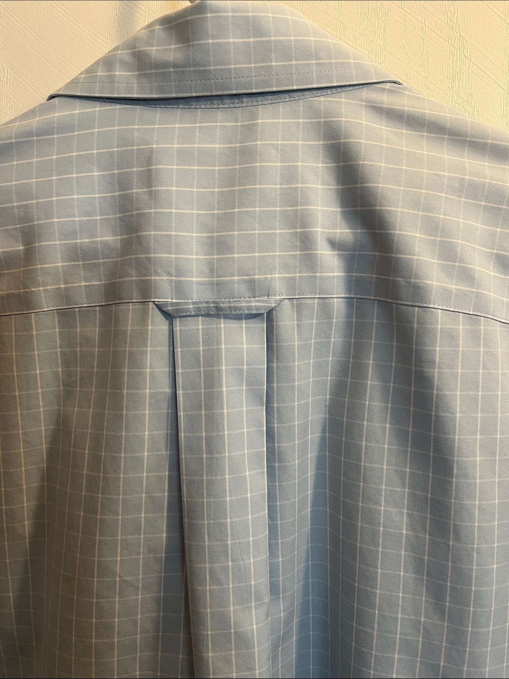 Orvis Light Blue Windowpane Dress Shirt - Picture 6 of 8